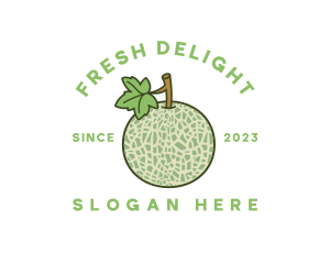 Fruit Salad - Fresh Melon Fruit logo design