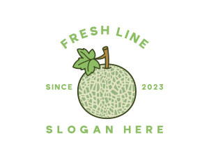 Fresh Melon Fruit logo design