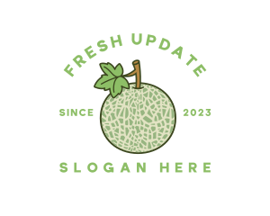 Fresh Melon Fruit logo design
