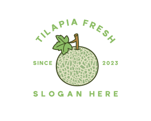 Fresh Melon Fruit logo design