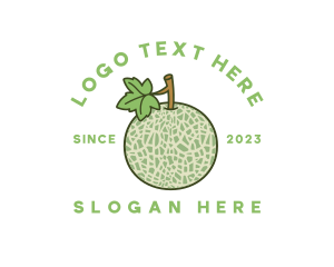 Slice - Fresh Melon Fruit logo design