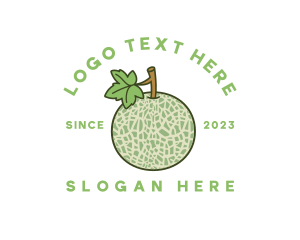 Fresh Melon Fruit Logo