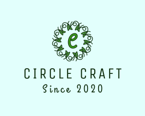 Rounded - Ornament Wreath Vines logo design