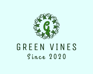 Vines - Ornament Wreath Vines logo design