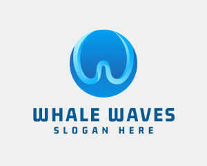 Generic Sphere Wave Letter W logo design