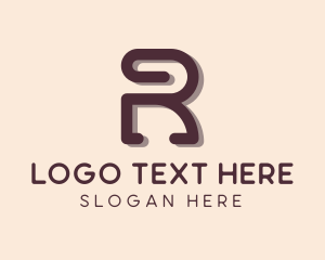 File - Modern Paralegal Letter R logo design