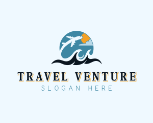 Plane Travel Getaway logo design