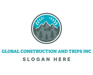 Outdoor Mountain Peak Logo