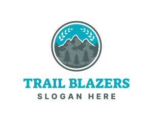 Outdoor Mountain Peak logo design