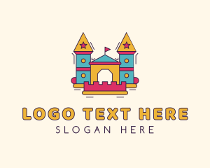 Toy - Playground Inflatable Castle logo design
