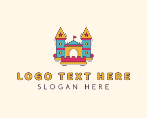 Booth - Playground Inflatable Castle logo design