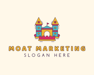 Moat - Playground Inflatable Castle logo design
