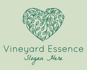 Green Heart Vine  logo design