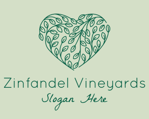 Green Heart Vine  logo design