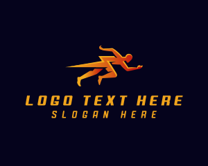 Generator - Human Electric Lightning logo design