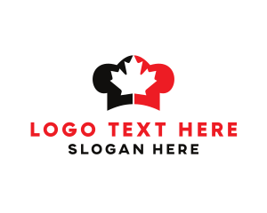 Negative Space - Canadian Chef Hat logo design