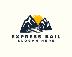 Sunset Mountain Railroad logo design