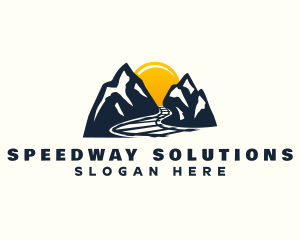 Roadway - Sunset Mountain Railroad logo design