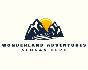 Sunset Mountain Railroad logo design