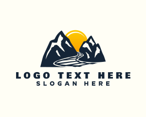 Scenery - Sunset Mountain Railroad logo design