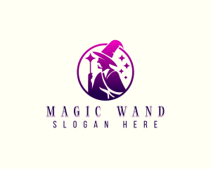 Fiction Sorcerer Magic logo design