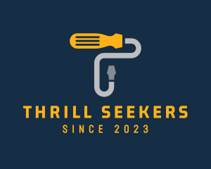 Screw Driver Letter T  logo design