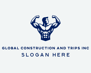 Muscle - Fitness Gym Trainer logo design