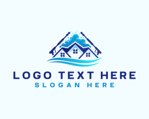 Hydro - Power Wash Bubble Cleaning logo design