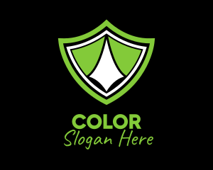 Green Gaming Shield  Logo