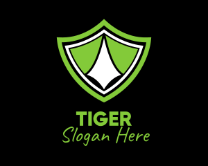 Green Gaming Shield  Logo