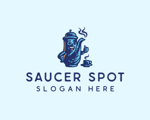 Saucer - Tea Pot Cafe logo design