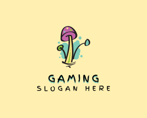 Plant - Graffiti Mushroom Cartoon logo design