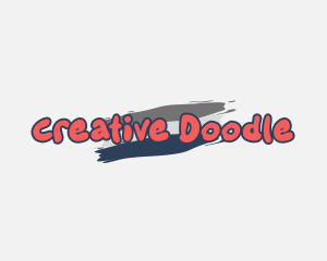 Doodle Painting Wordmark logo design