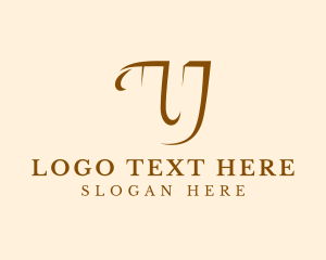 Jewelry Store - Beauty Brand Letter U logo design