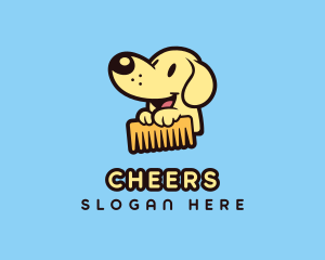 Grooming - Dog Grooming Comb logo design