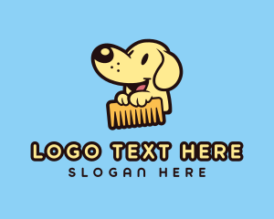 Grooming - Dog Grooming Comb logo design