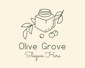 Organic Olive Container logo design