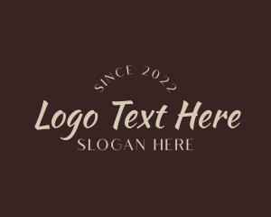 Entrepreneur - Minimalist Signature Wordmark logo design