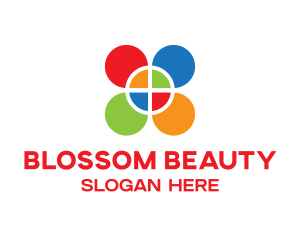 Petals - Colored Geometric Petals logo design