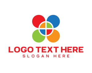 Colored - Colored Geometric Petals logo design