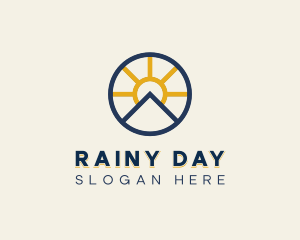 Sun Mountain Badge logo design