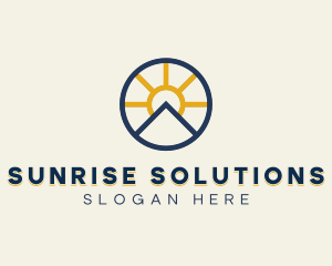 Sun Mountain Badge logo design