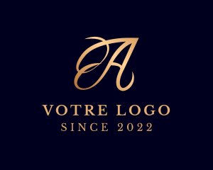 Crystal - Luxury Fashion Letter A logo design