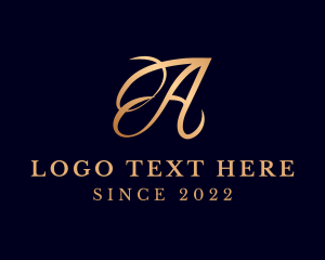 Luxurious - Luxury Fashion Letter A logo design