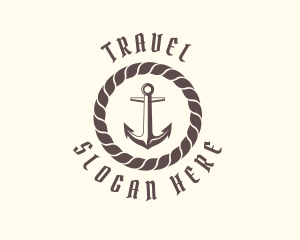 Marine Pirate Anchor Logo