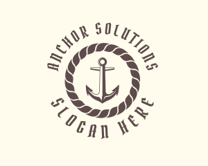 Marine Pirate Anchor logo design