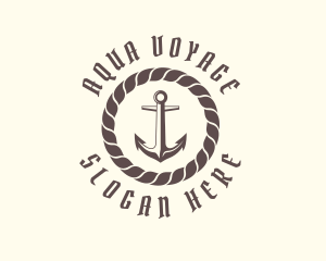 Marine Pirate Anchor logo design