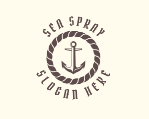 Marine Pirate Anchor logo design