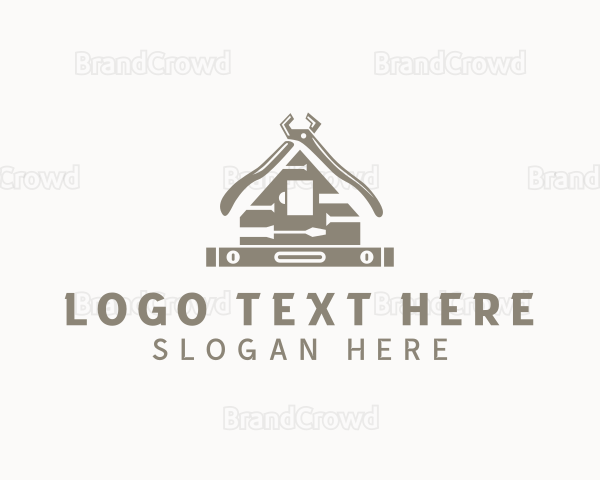 Construction Home Repair Tools Logo