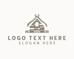 Carpentry - Construction Home Repair Tools logo design